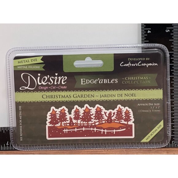 DS-EDGX-CGA Diesire Edgeables Metal Die Christmas Garden CRAFTERS COMPANION - Picture 1 of 3
